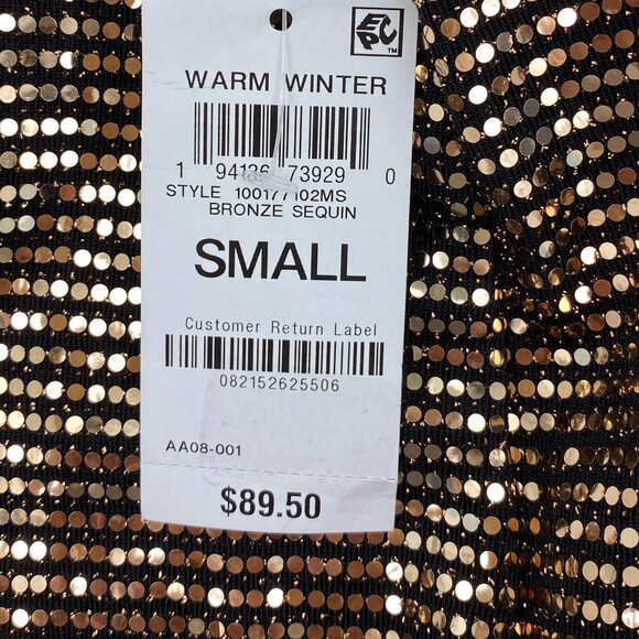 Dance Inc. Gold Sparkle Sequin Pants Sz S-M for Gorgeous Night Out Special Event - Picture 10 of 16